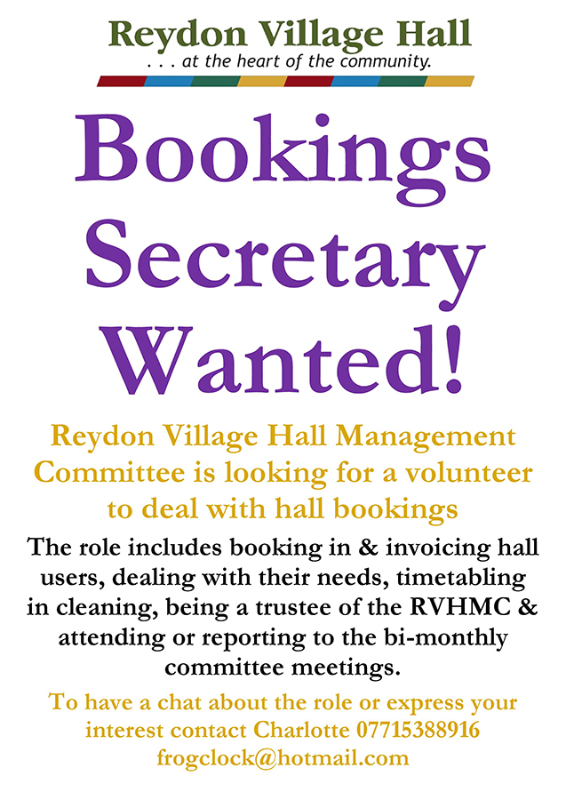 Booking Secretary Vacancy